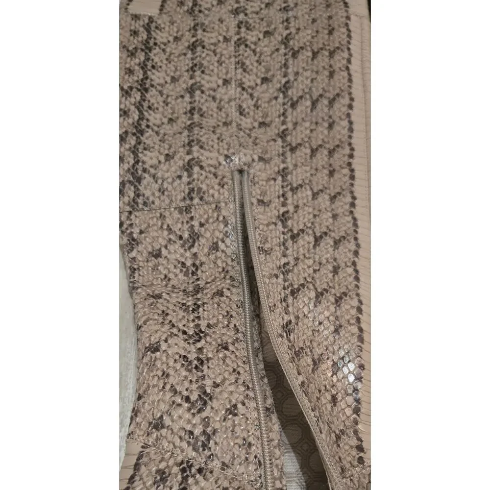 Louise et Cie Leather Tall Ladies Boots Snake Pattern Size 8.5 - Picture 8 of 12